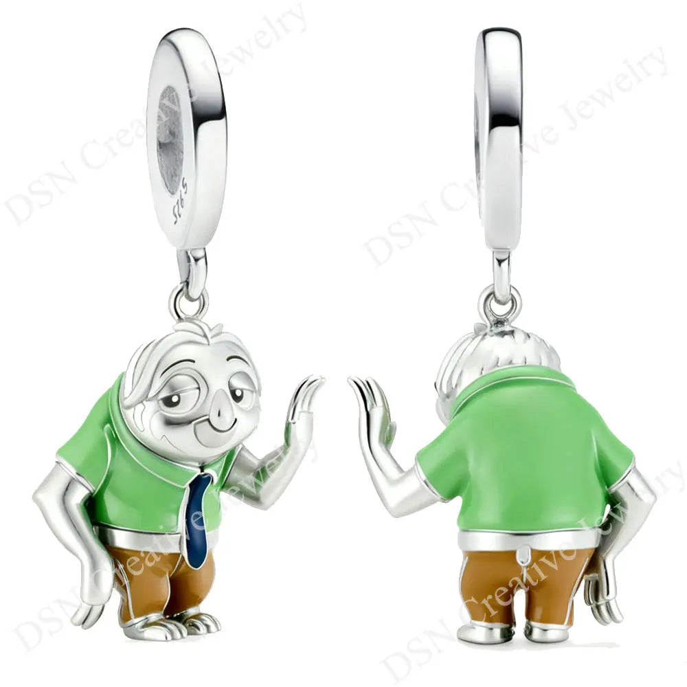 Sterling Silver Bracelet & Charm Disney Zootopia