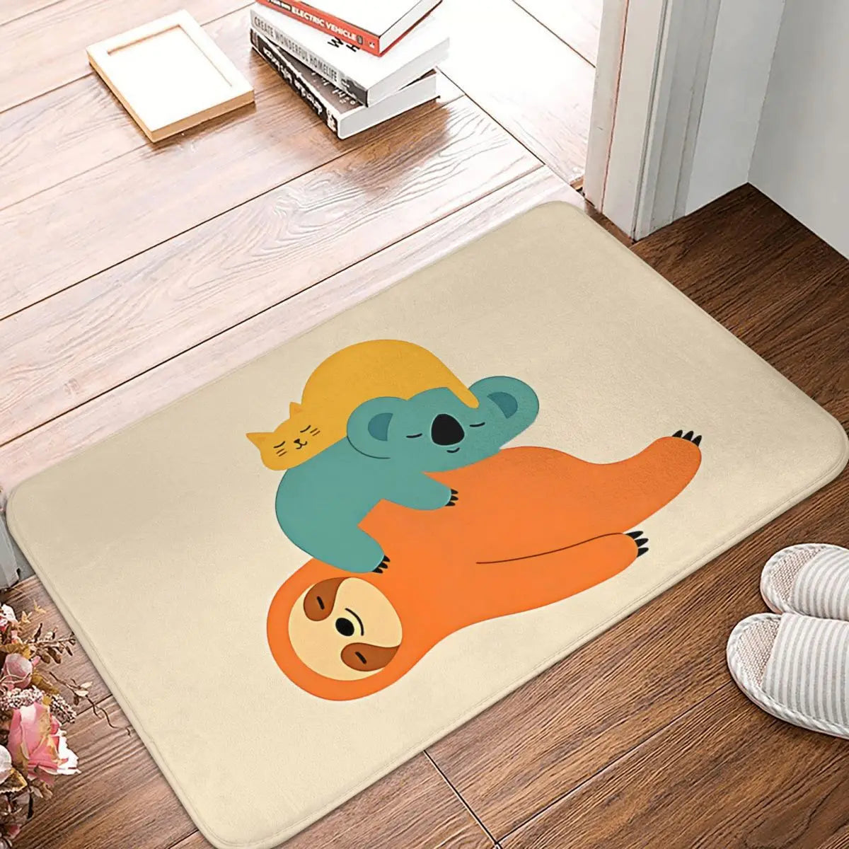 Lazy Sloth Door Mat