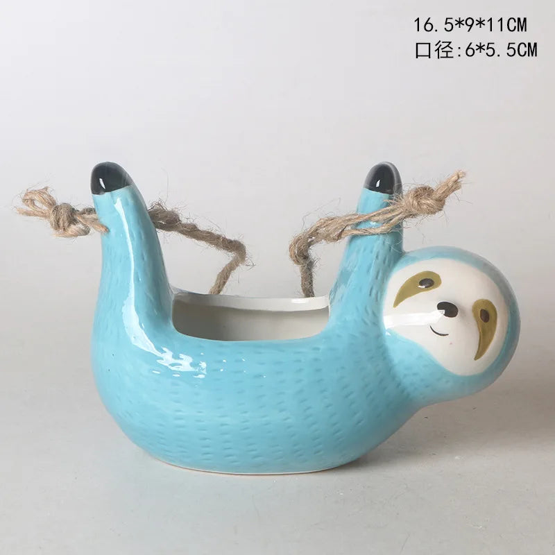 Sloth Hanging Flowerpot