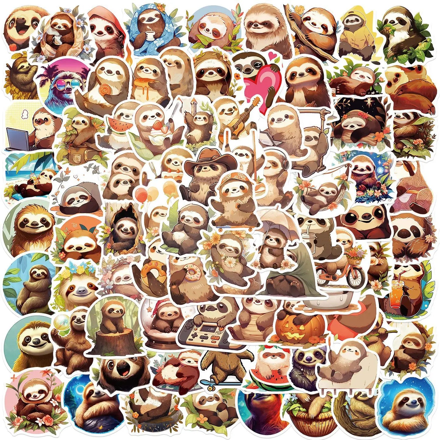 Cute Sloth Stickers