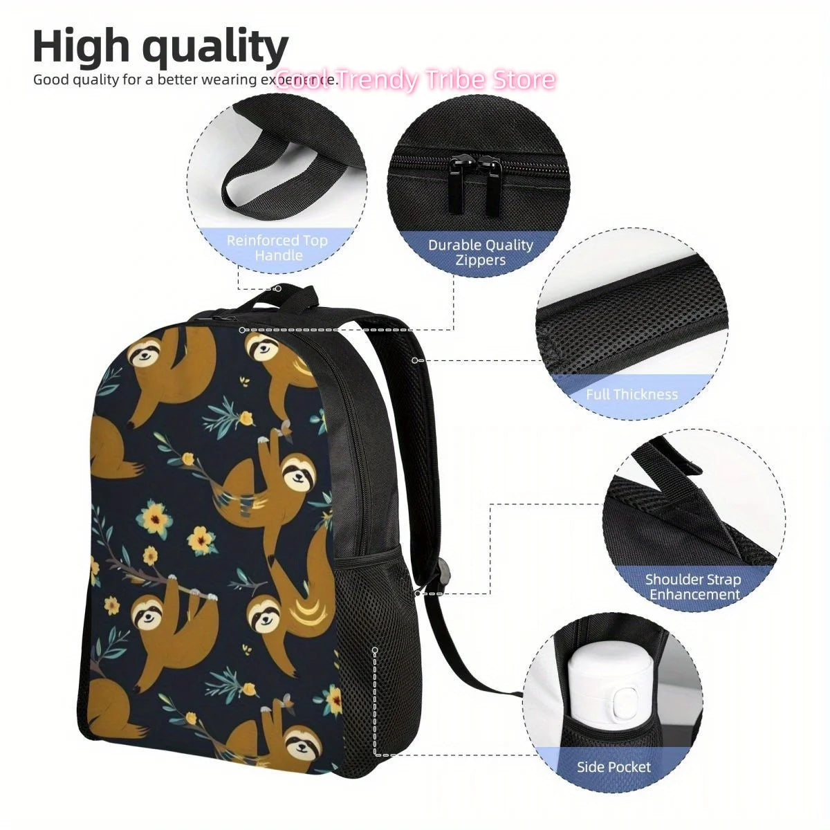 Sloths Hanging Around Backpack