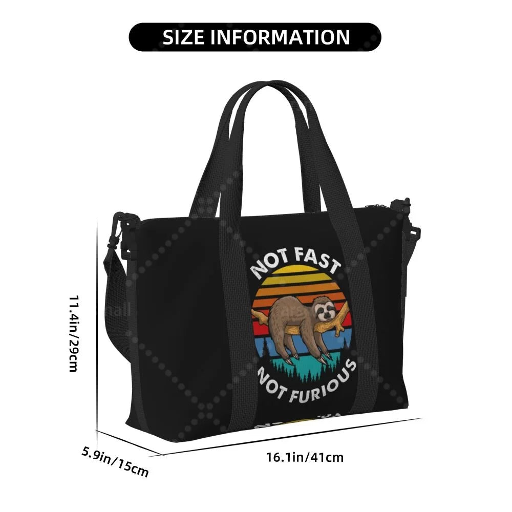 Not Fast Not Furious Sloth Travel Bag