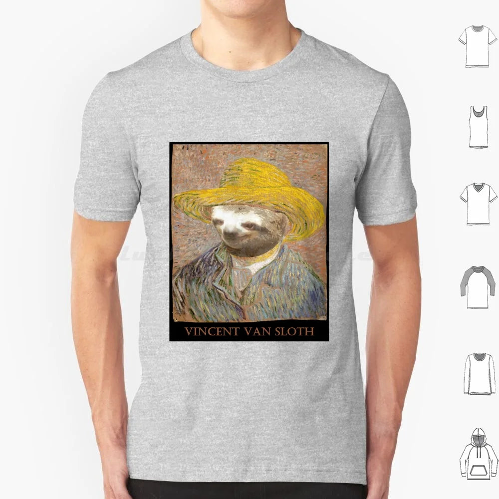 Vincent Van Sloth Art T-Shirt