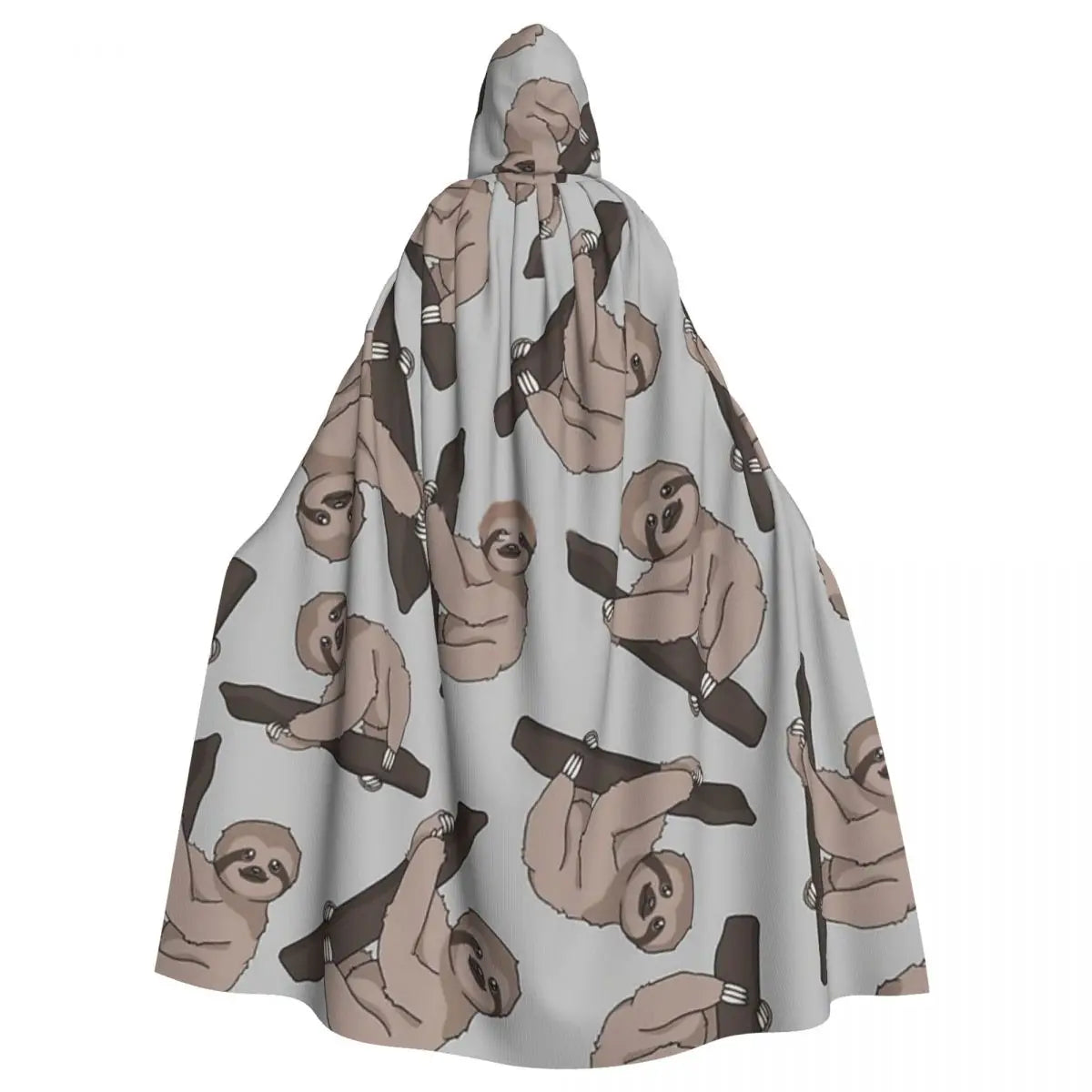 Cute Sloth Long Hooded Cloak