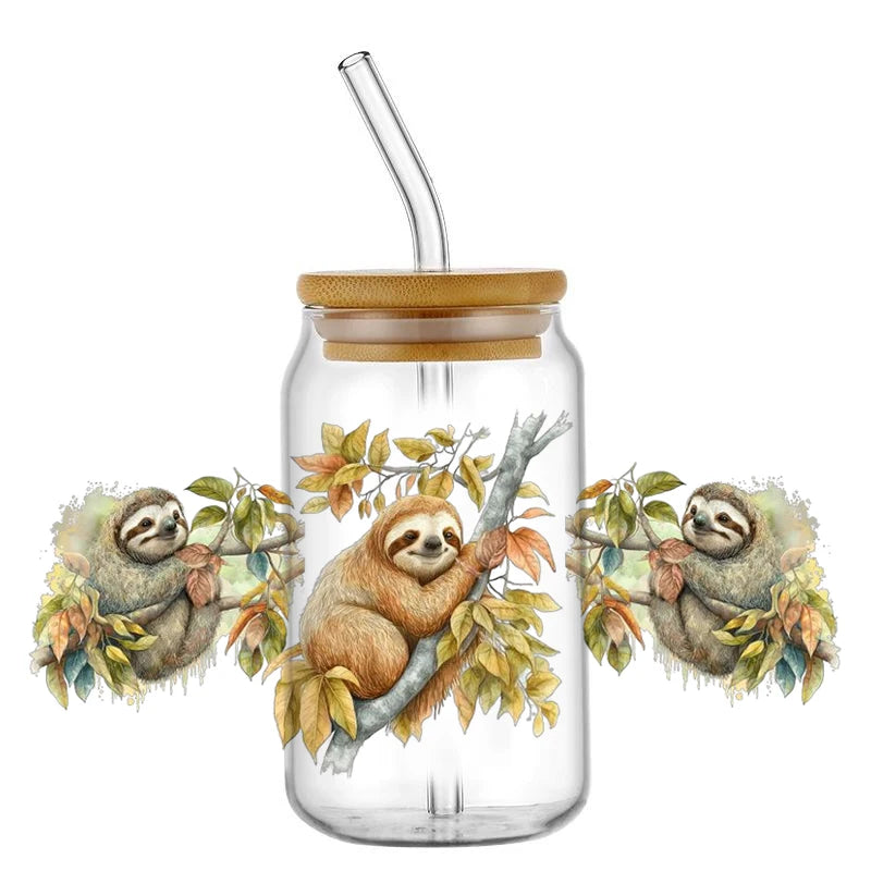 Sloth Decal Easy Peel Rub-On Transfer Sticker