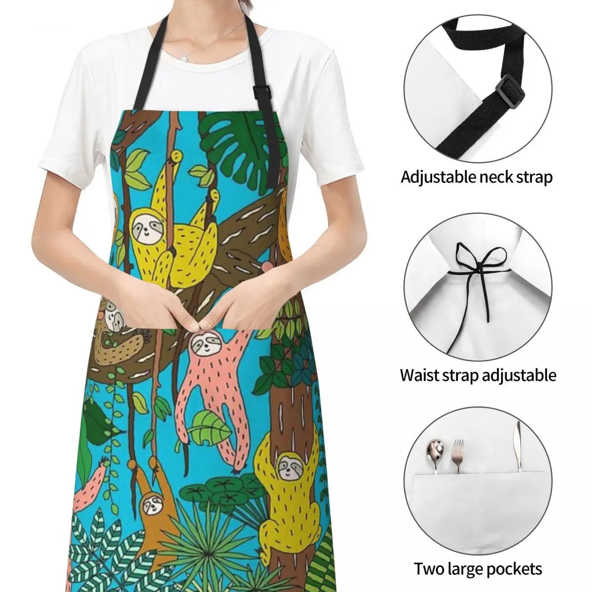Sloths Jungle Apron
