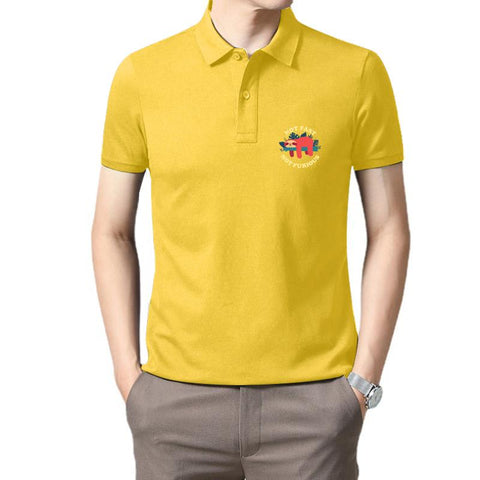 Image of Orange Sloth Polo Shirt