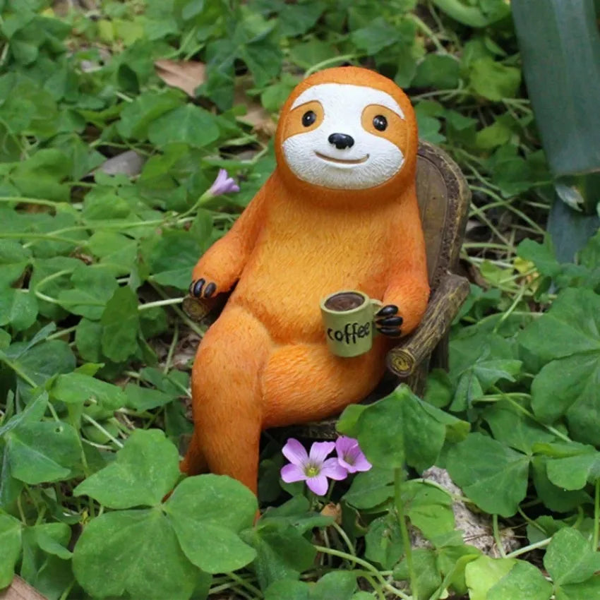 Sloth Resin Rocking Chair Ornament