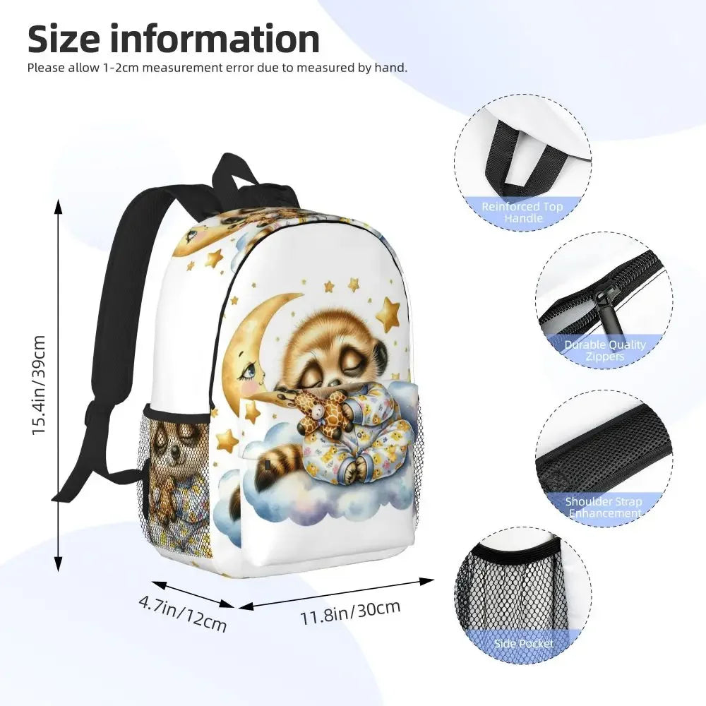 Baby Sloth With Moon & Stars Backpack