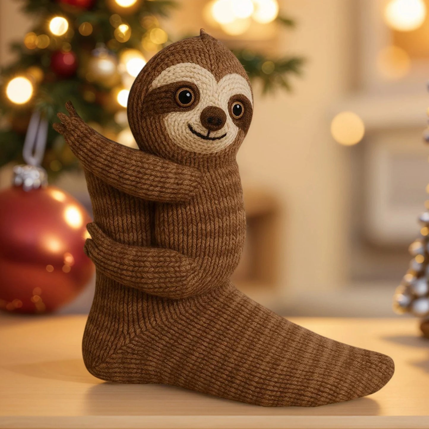 3D Novelty Sloth Socks