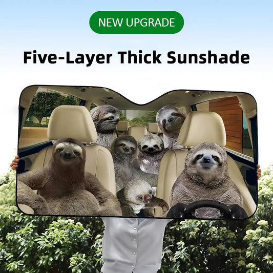 Sloth Car Sunshade product photo 1