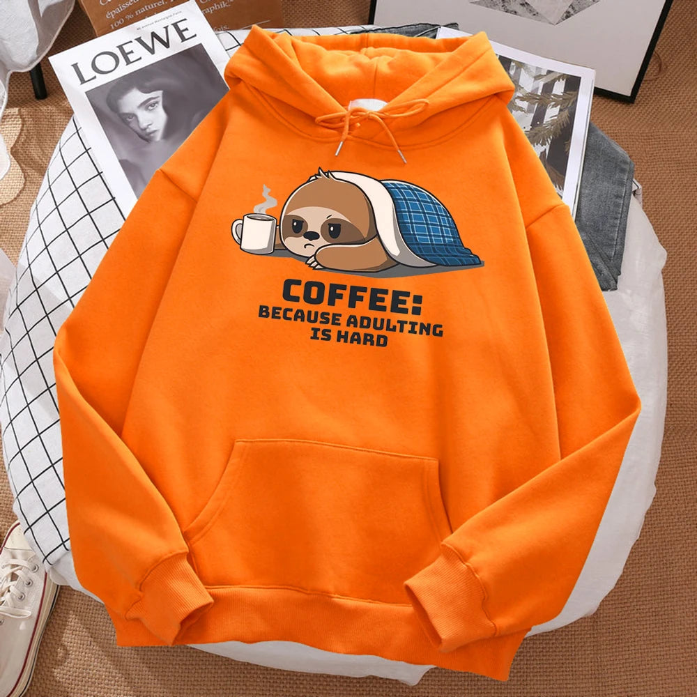 Coffee Because Adulting Is Hard Hoodie
