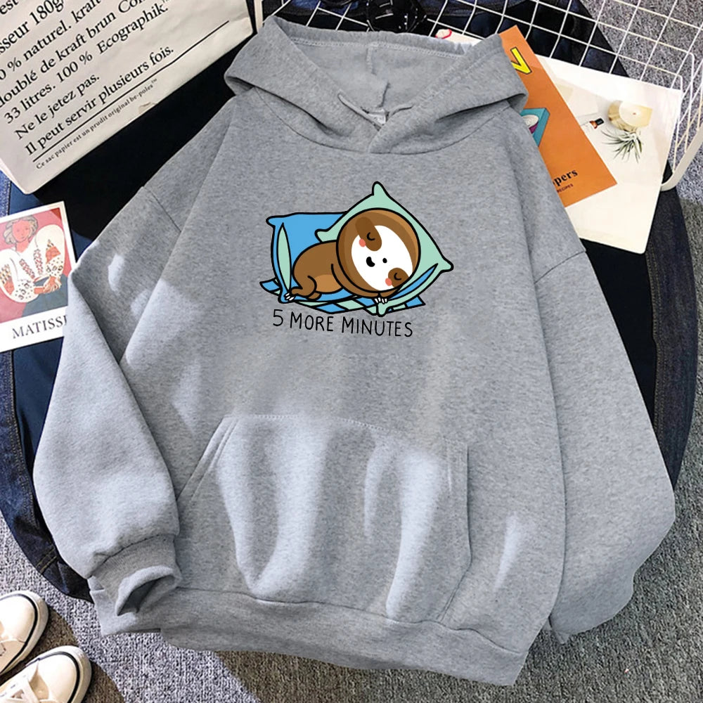 5 More Minutes Sleeping Sloth Hoodie
