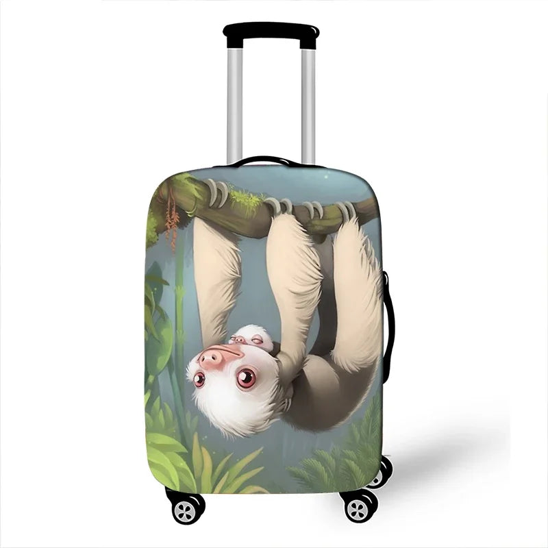Sloth Print Luggage Cover