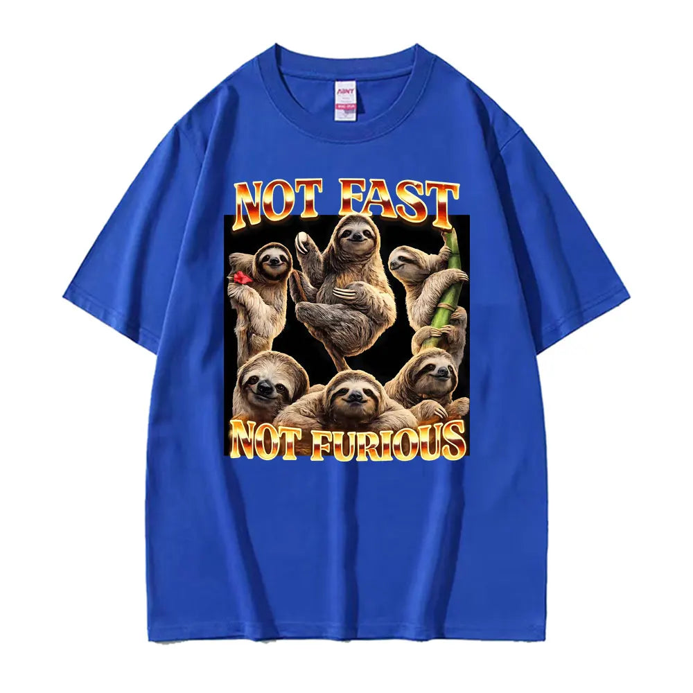 Not Fast Not Furious Sloth T-Shirt