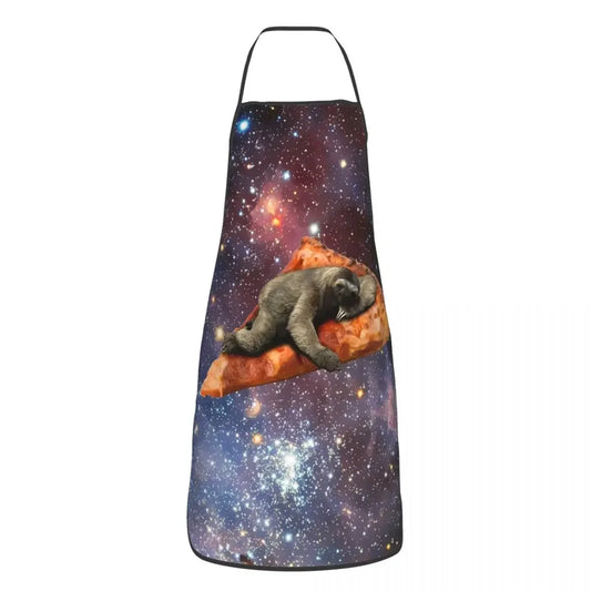 Space Pizza Sloth Aprons