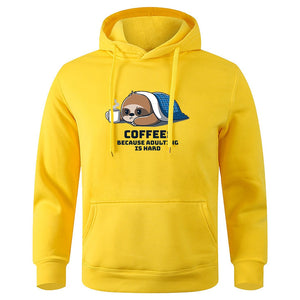 Coffee Because Adulting Is Hard Hoodie