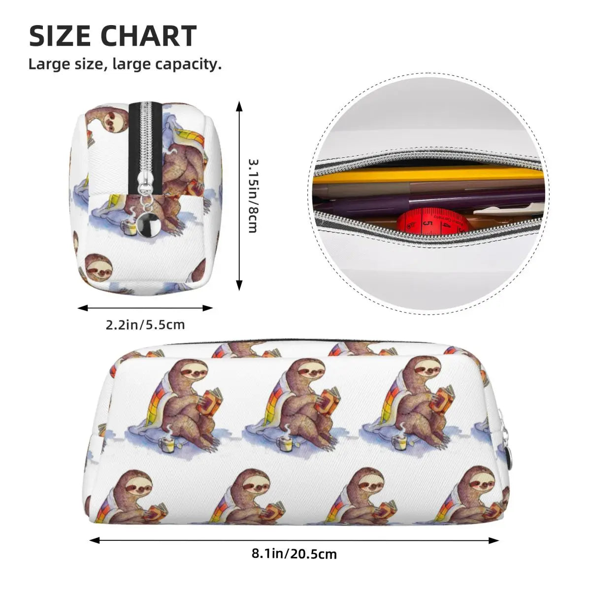 Cozy Sloth Pencil Case