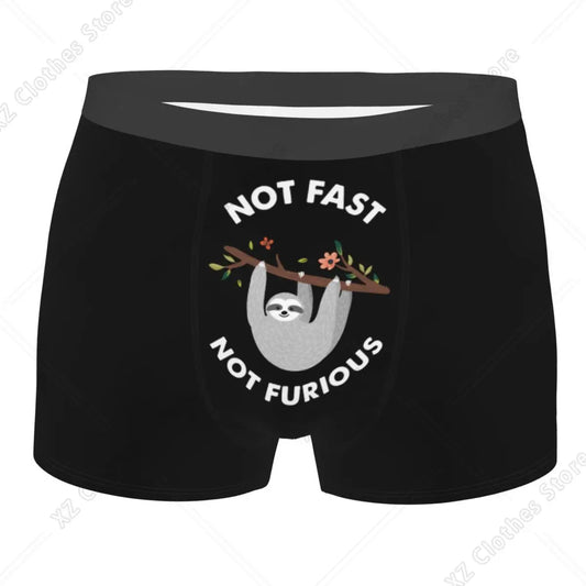 Not Fast Not Furious Sloth Boxer Briefs product photo