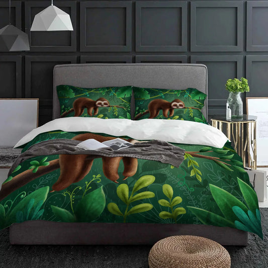 Sloth Forest Bedding Set