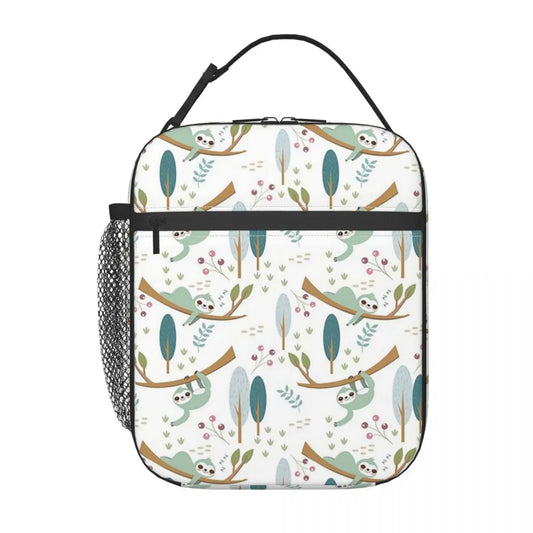Sleeping Sloth Insulated Lunch Bag
