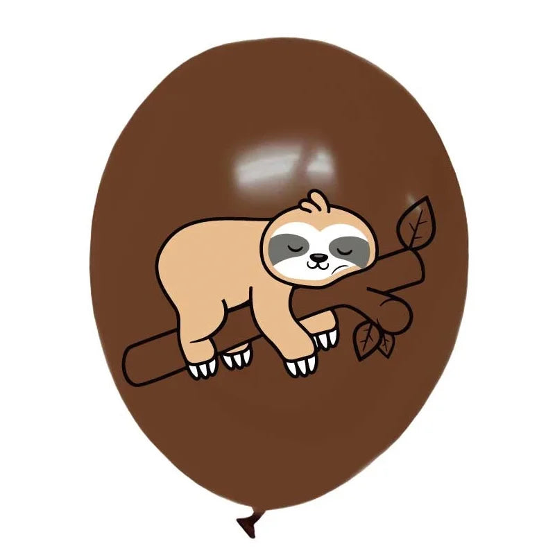 9 Piece Sloth Balloon Set