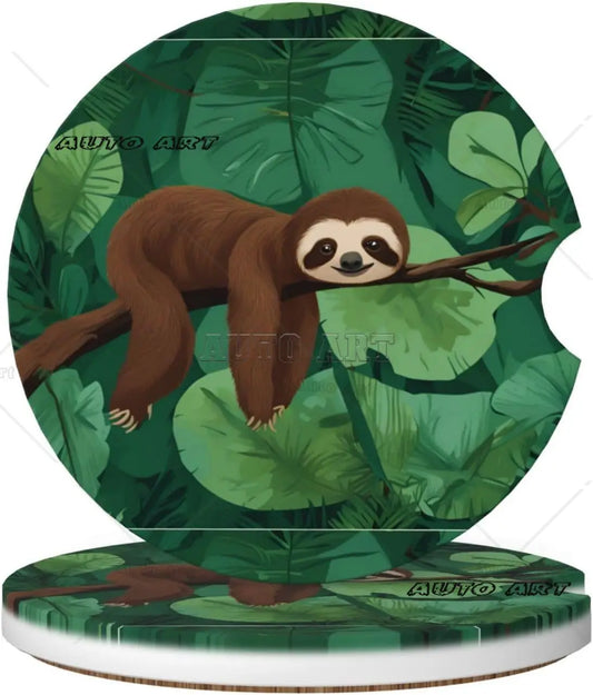 Sloth Car Cup Coasters