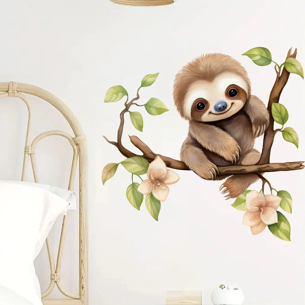 Cute Little Sloth Wall Sticker