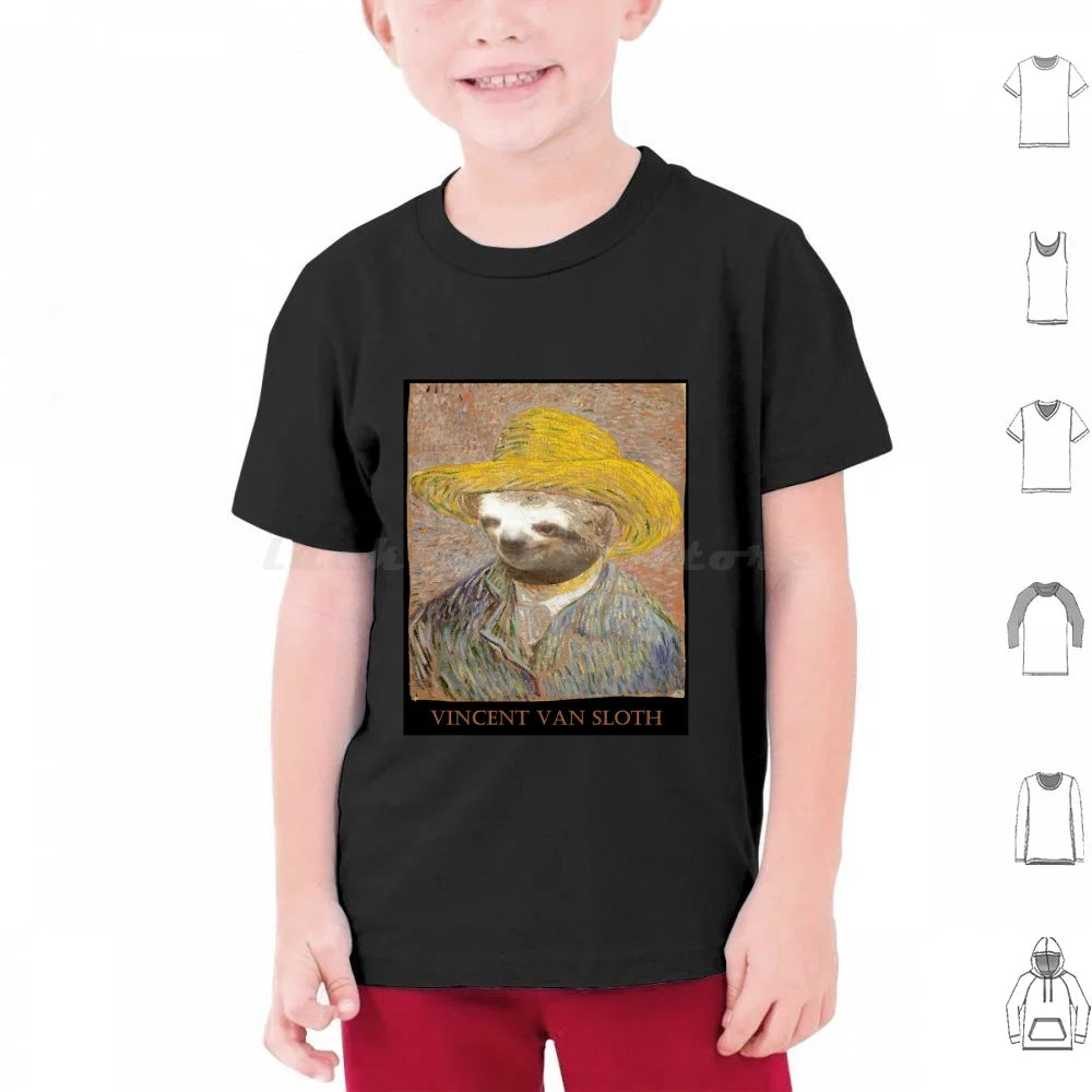 Vincent Van Sloth Art T-Shirt