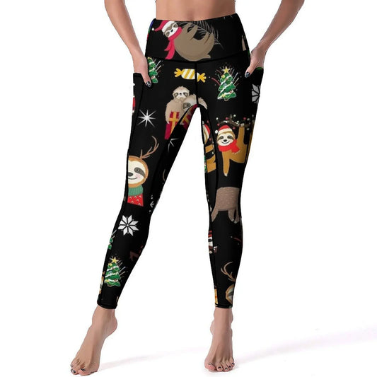 Sloth Christmas Leggings