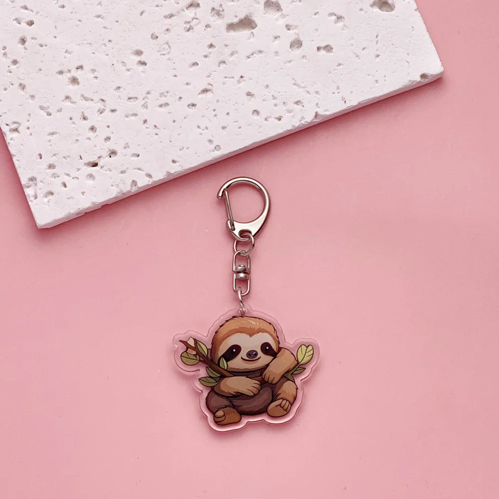 Sloth Acrylic Keychain