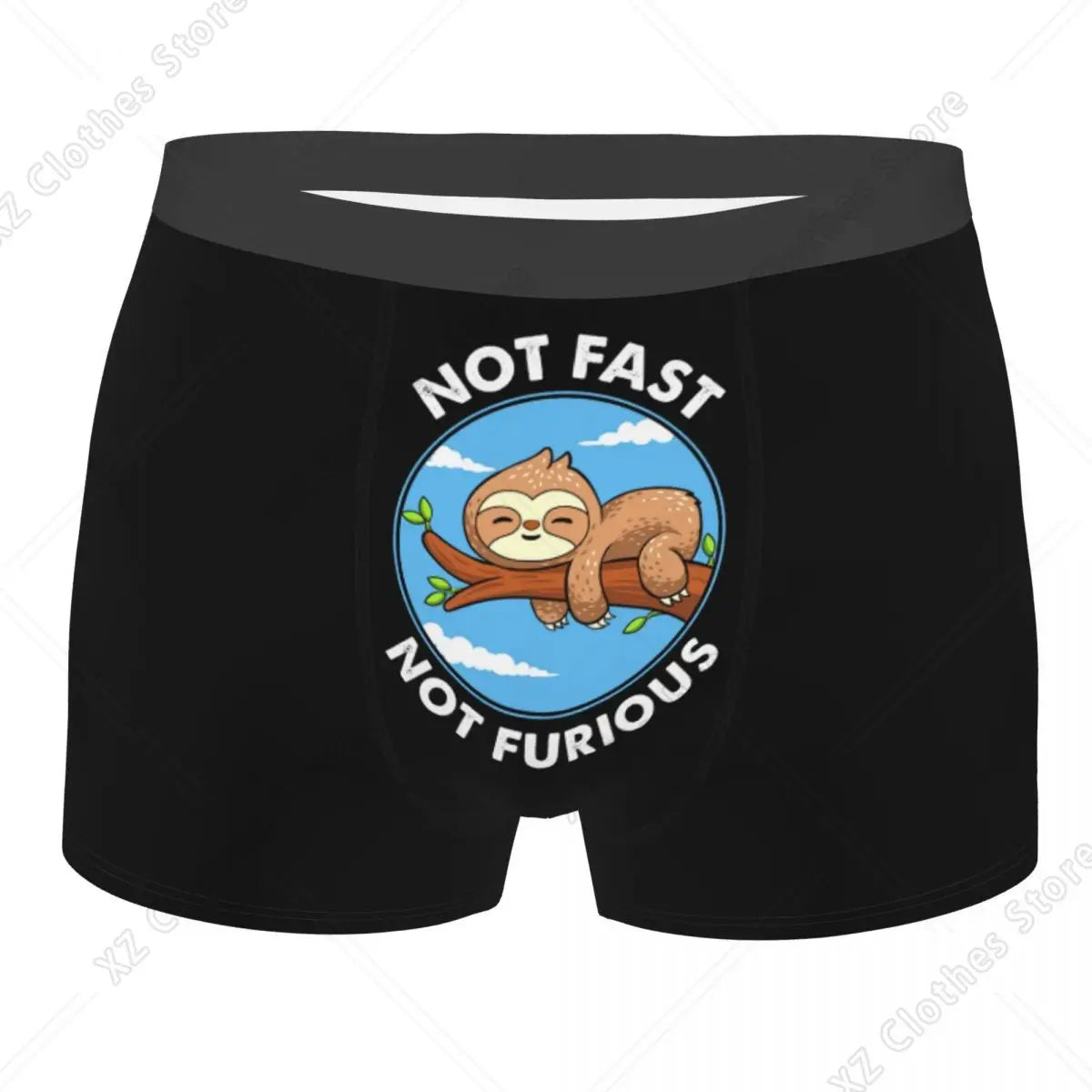 Not Fast Not Furious Sloth Boxer Briefs product photo