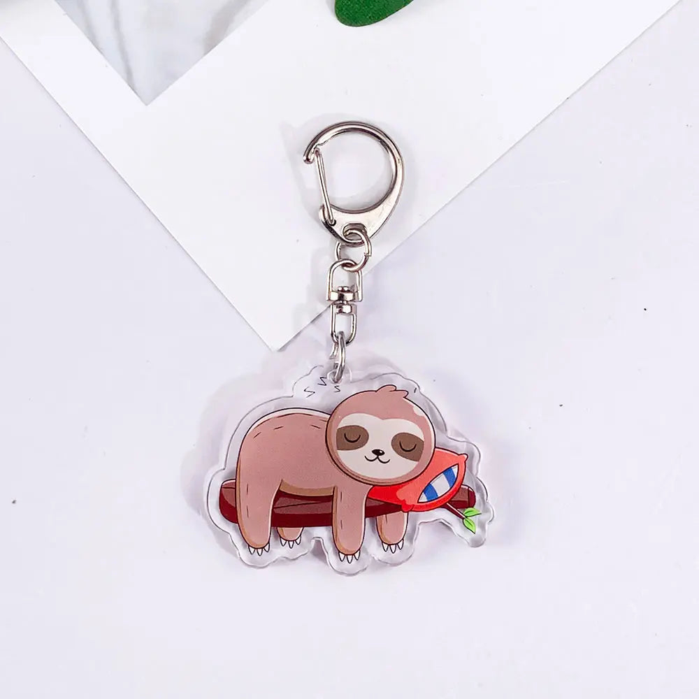 Sloth Acrylic Keychain