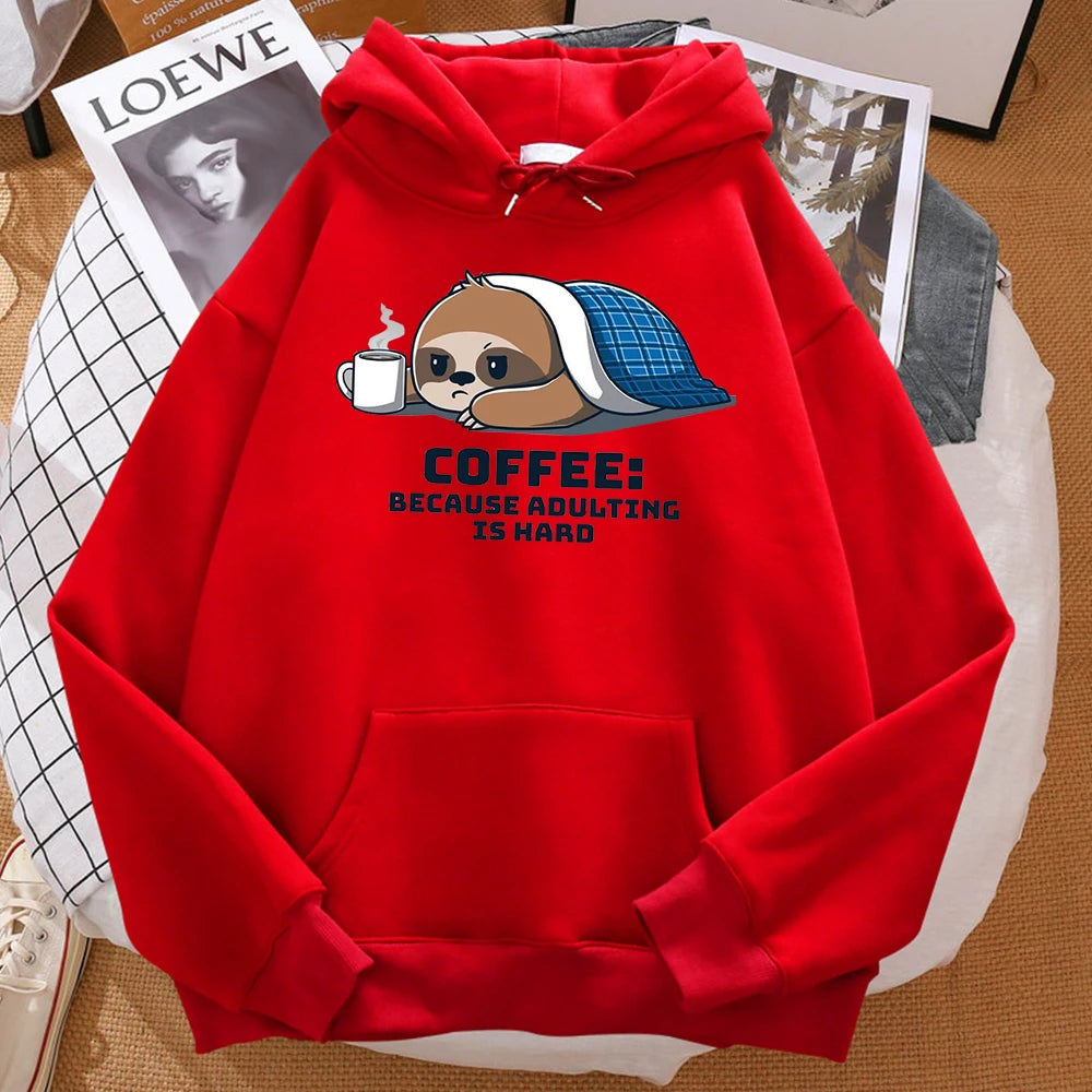 Coffee Because Adulting Is Hard Hoodie