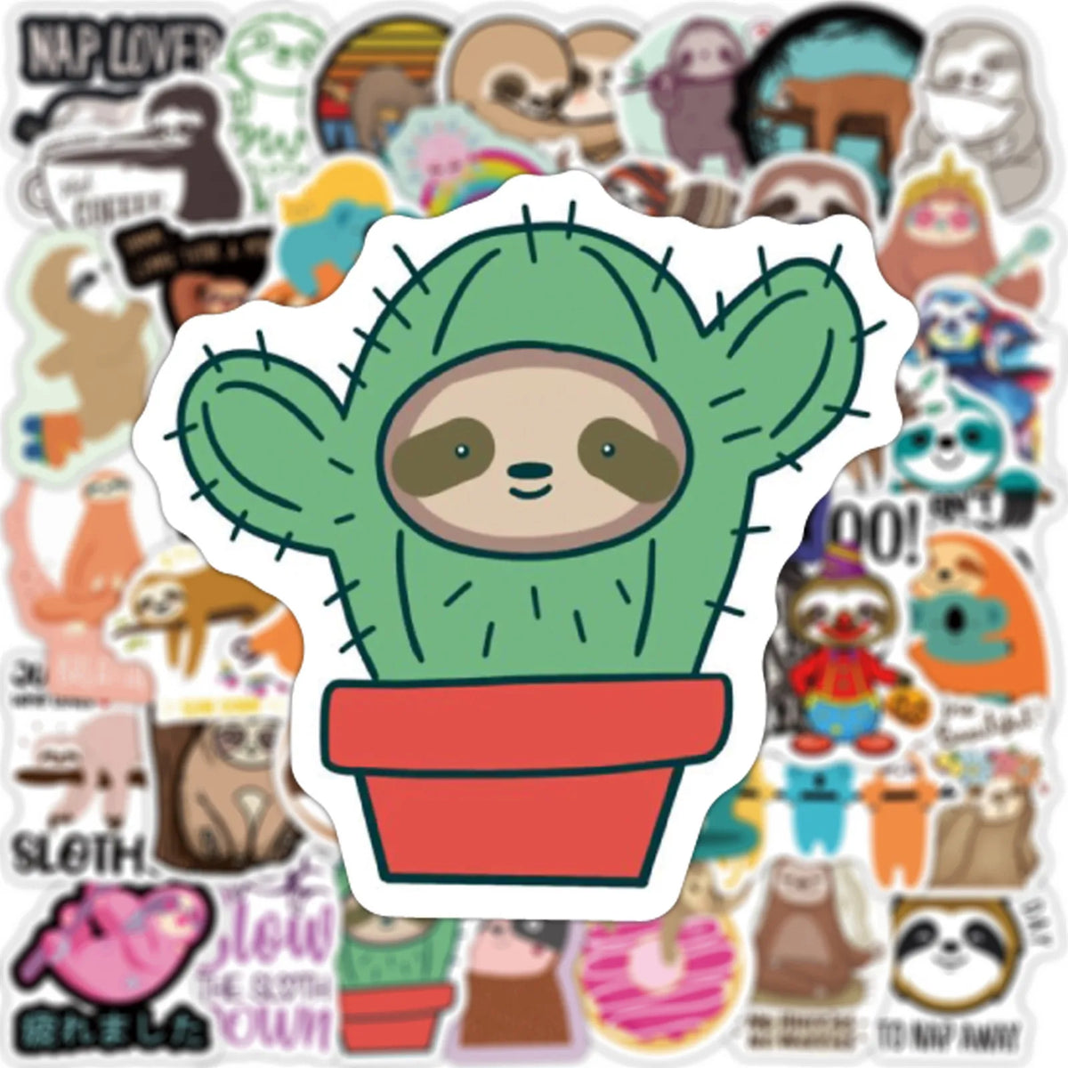 50 Piece Sloth Stickers