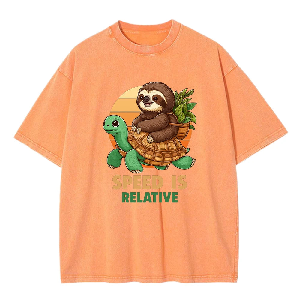 Speed Is Relative Turtle & Sloth T-Shirt