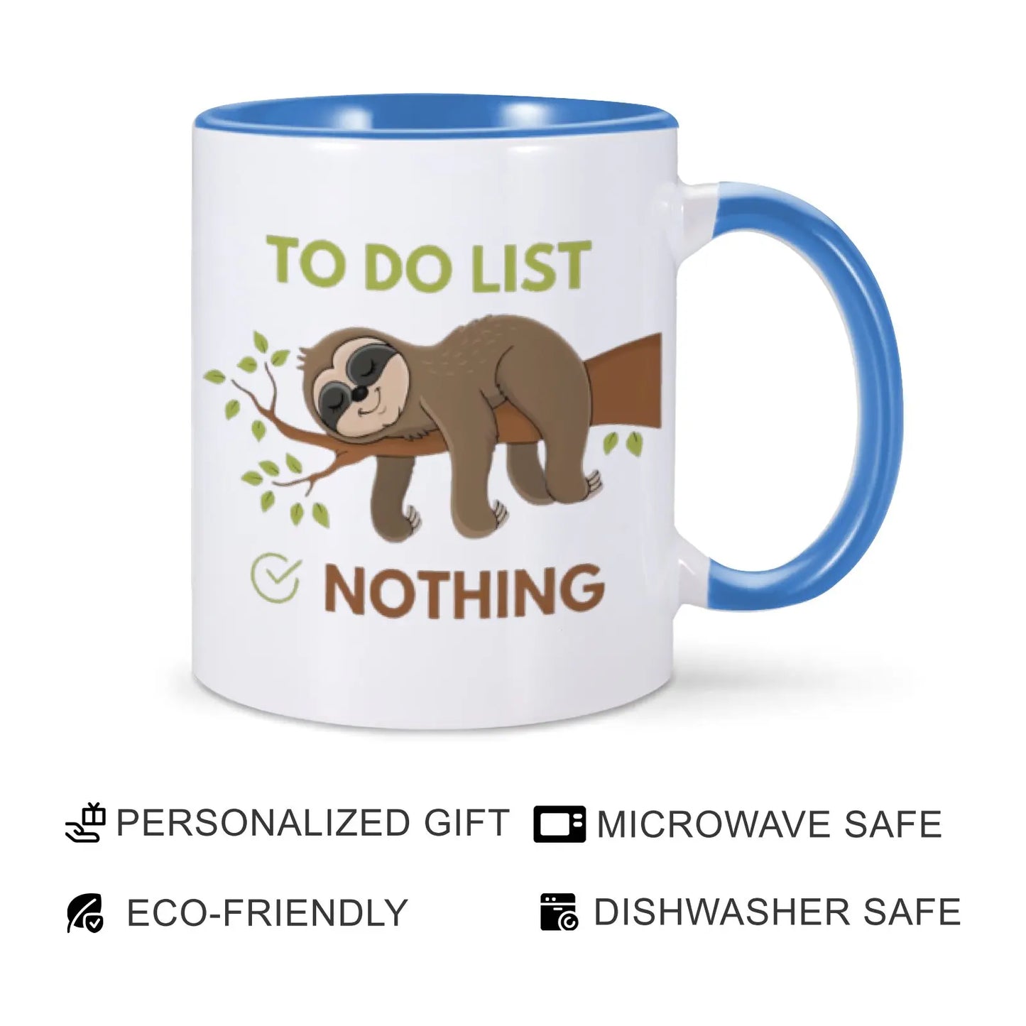 To Do List Nothing Sloth Mug