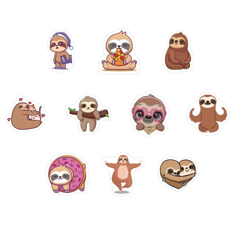 500 Piece Sloth Stickers