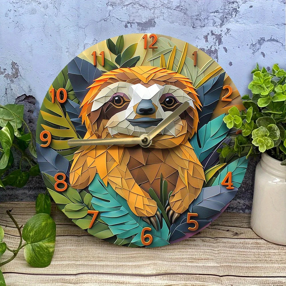 Sloth Wall Clock