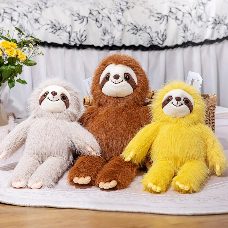 Long Haired Sloth Soft Plush Toy