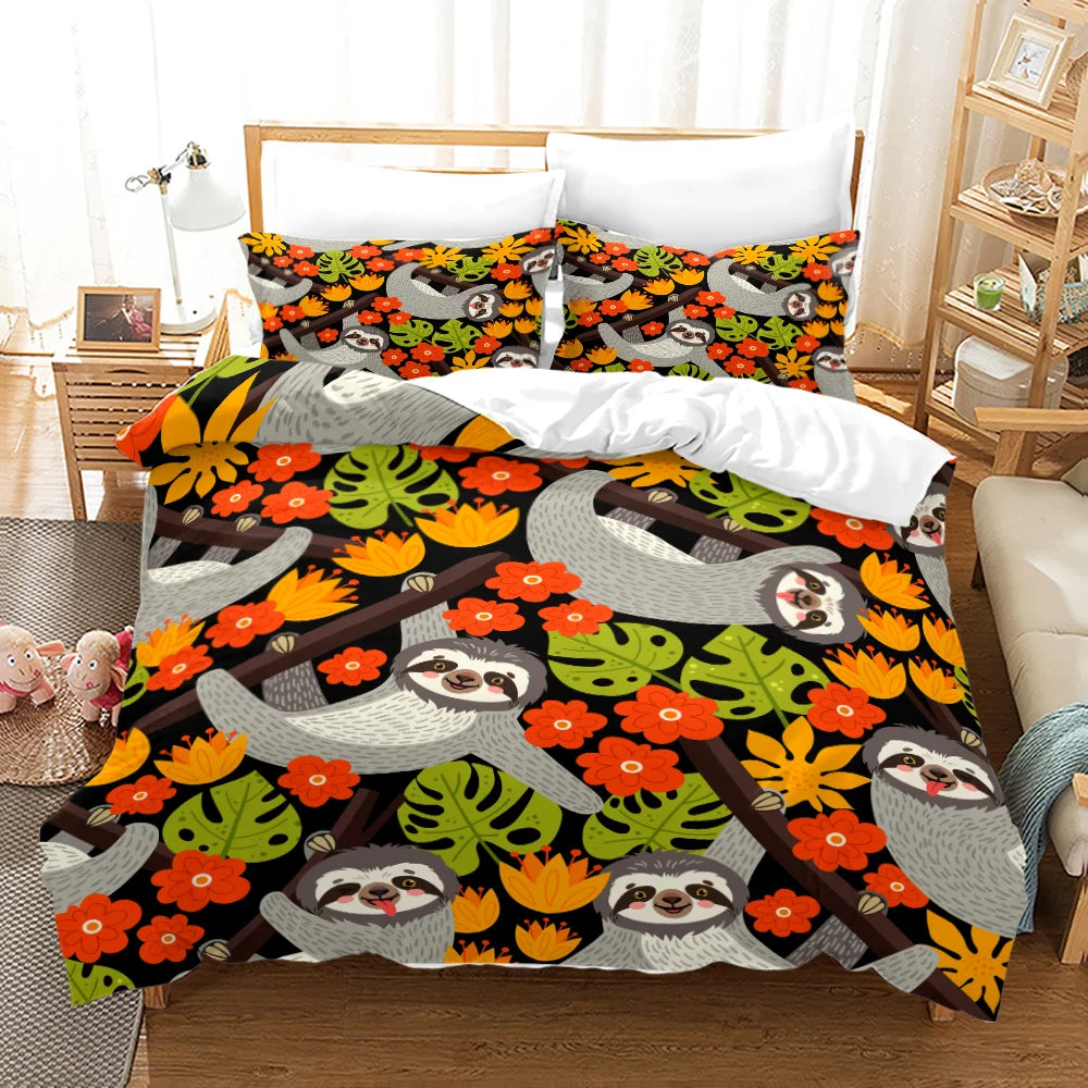 Sloth Duvet Cover Set