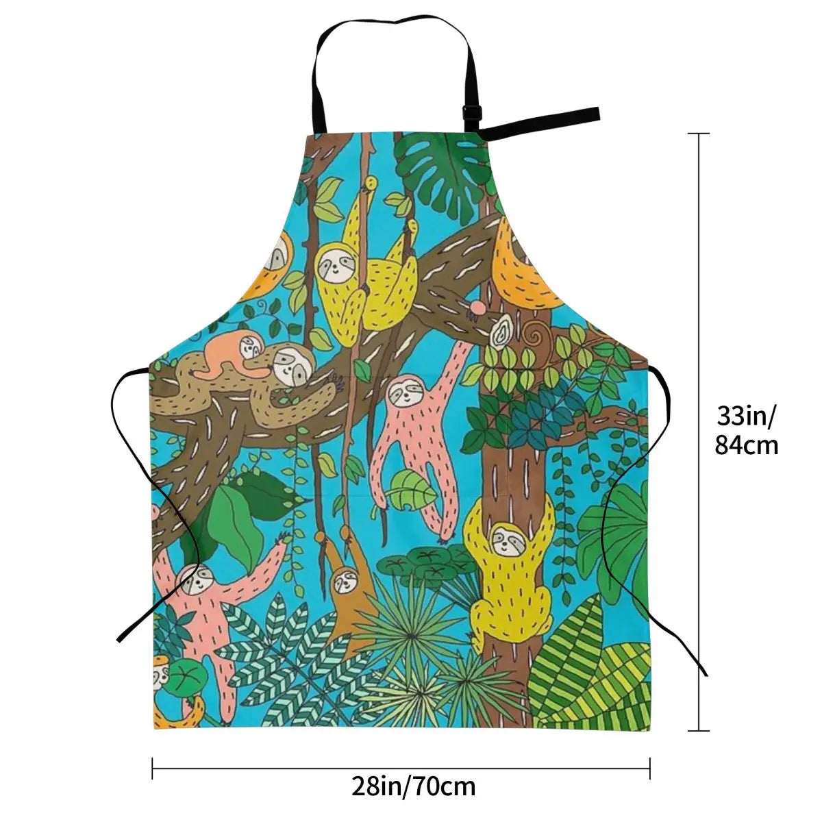Sloths Jungle Apron