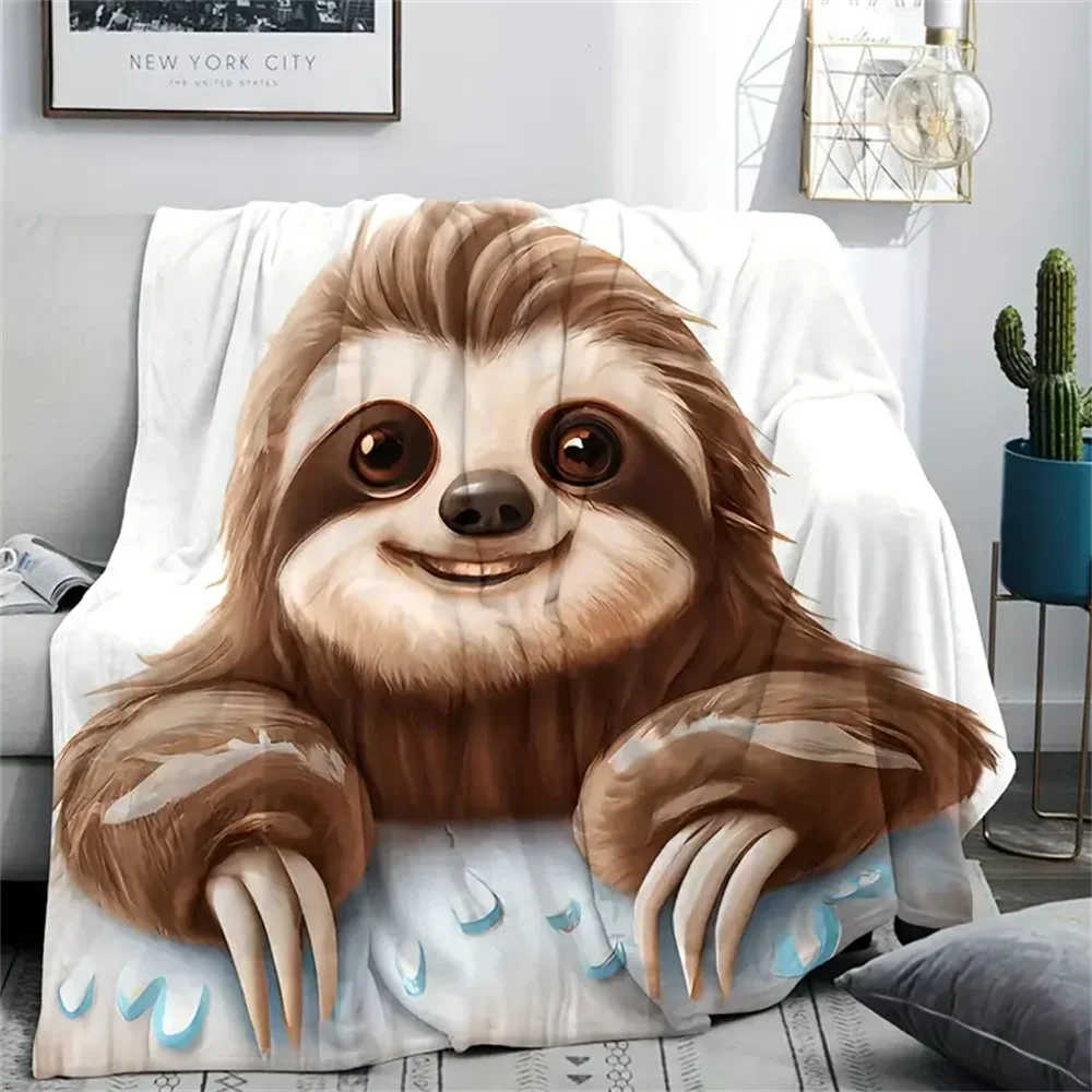 Adorable Sloth Flannel Blanket