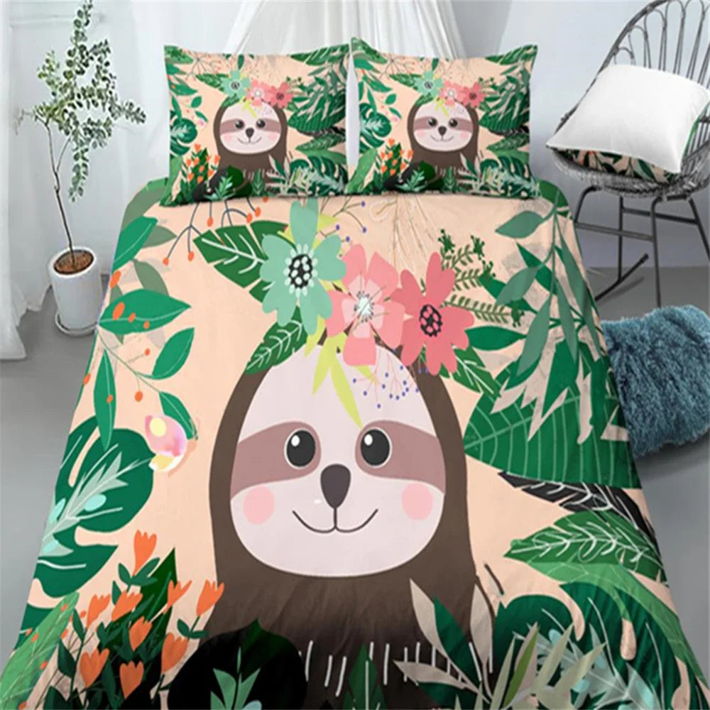 Sloth Duvet Cover Set