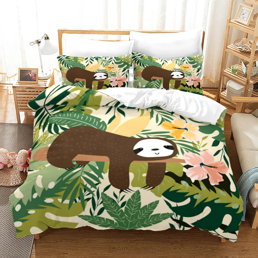 Sloth Duvet Cover Set