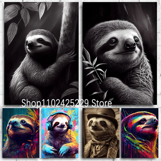 Sloth Artwork Poster