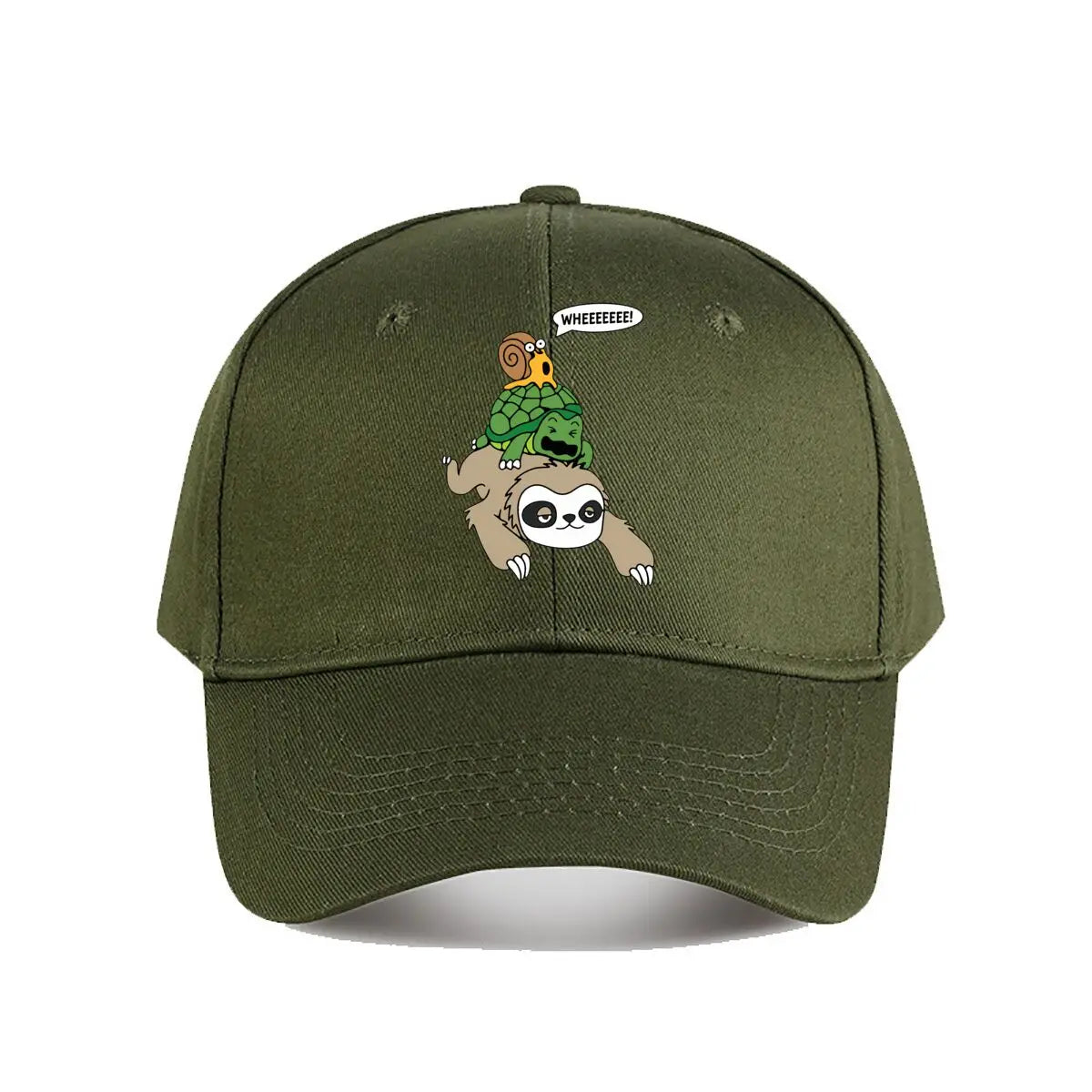 WHEEEEEE Sloth, Turtle & Snail Baseball Cap