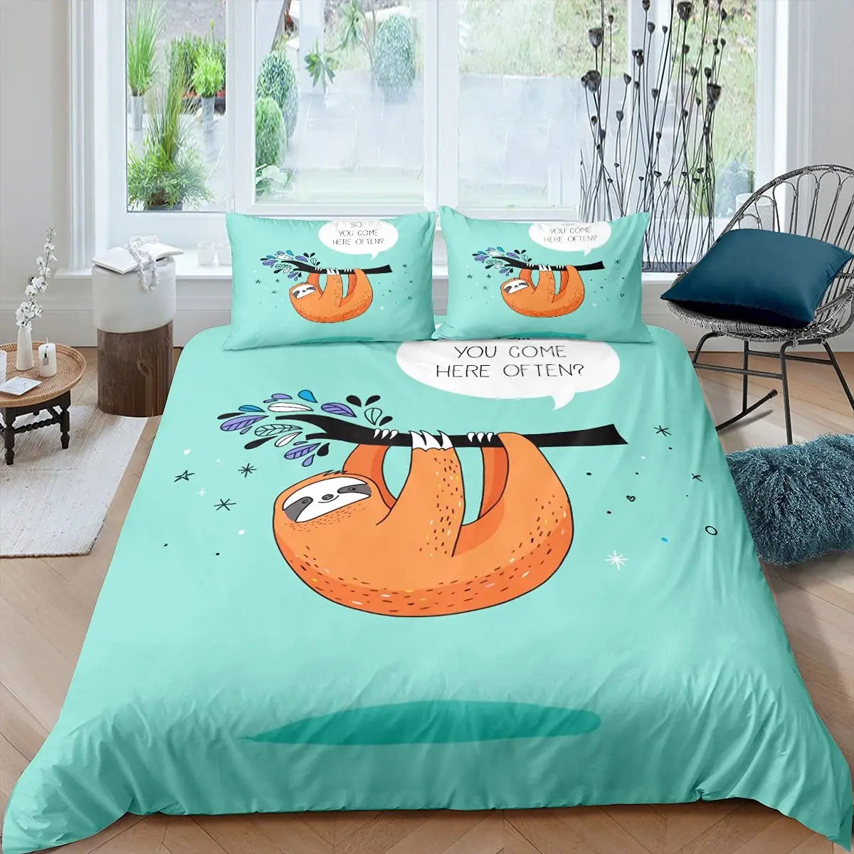 Sloth Bedding Set