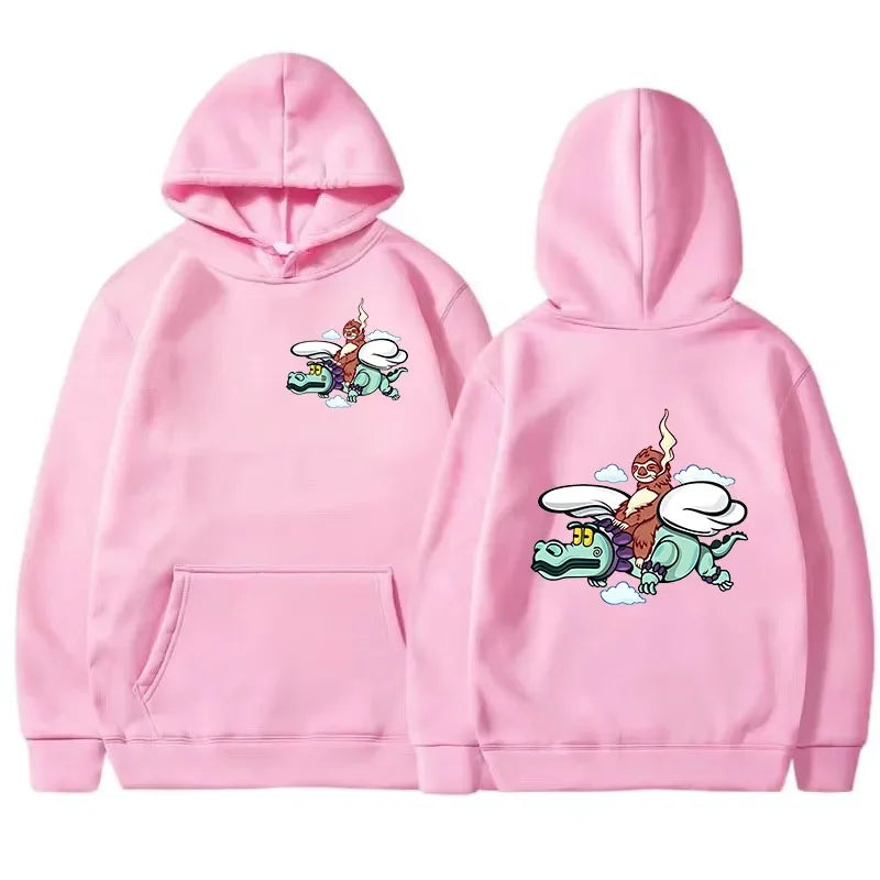 Cute Sloth riding a pterodactyl