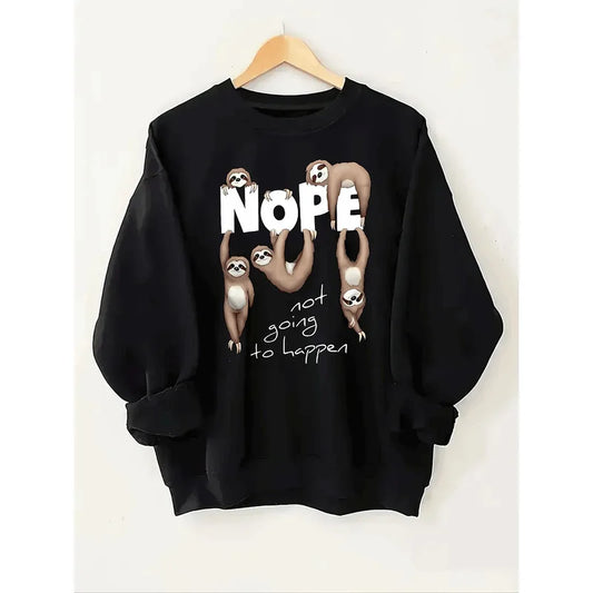 Nope Not Going To Happen Sloth Sweater product photo 1